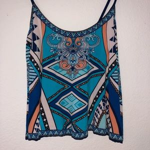 Summer Flowy Print Tank